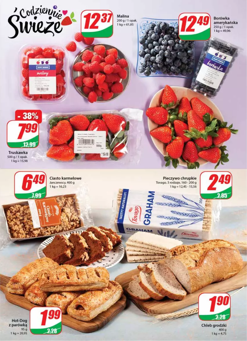 Gazetka promocyjna Dino - Gazetka - ważna 02.03 do 08.03.2022 - strona 11 - produkty: Borówka, Chleb, Chrupki, Piec, Pieczywo, Pieczywo chrupkie