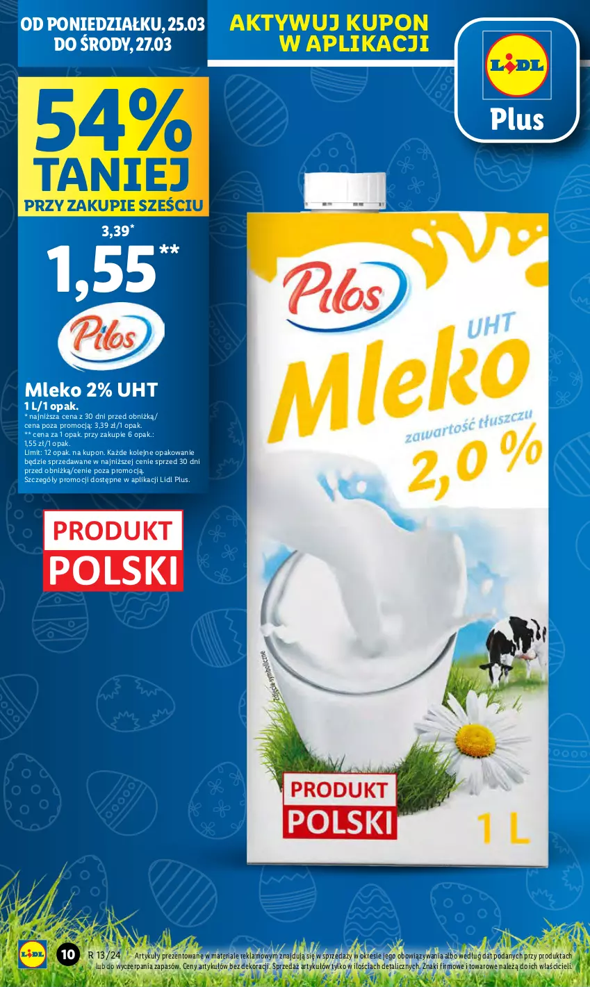 Gazetka promocyjna Lidl - GAZETKA - ważna 25.03 do 27.03.2024 - strona 10 - produkty: Mleko, Olej