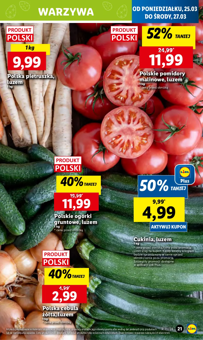 Gazetka promocyjna Lidl - GAZETKA - ważna 25.03 do 27.03.2024 - strona 25 - produkty: Cebula, Gra, Grunt, Olej, Pietruszka, Pomidory, Warzywa