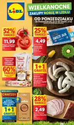 Gazetka promocyjna Lidl - GAZETKA - Gazetka - ważna od 27.03 do 27.03.2024 - strona 1 - produkty: Gra, Kawa ziarnista, Jaja, Praliny, Kawa, Raffaello, Szynka, PIKOK, Ferrero, Lavazza, Kiełbasa biała, Kiełbasa, Pomidory, Fa