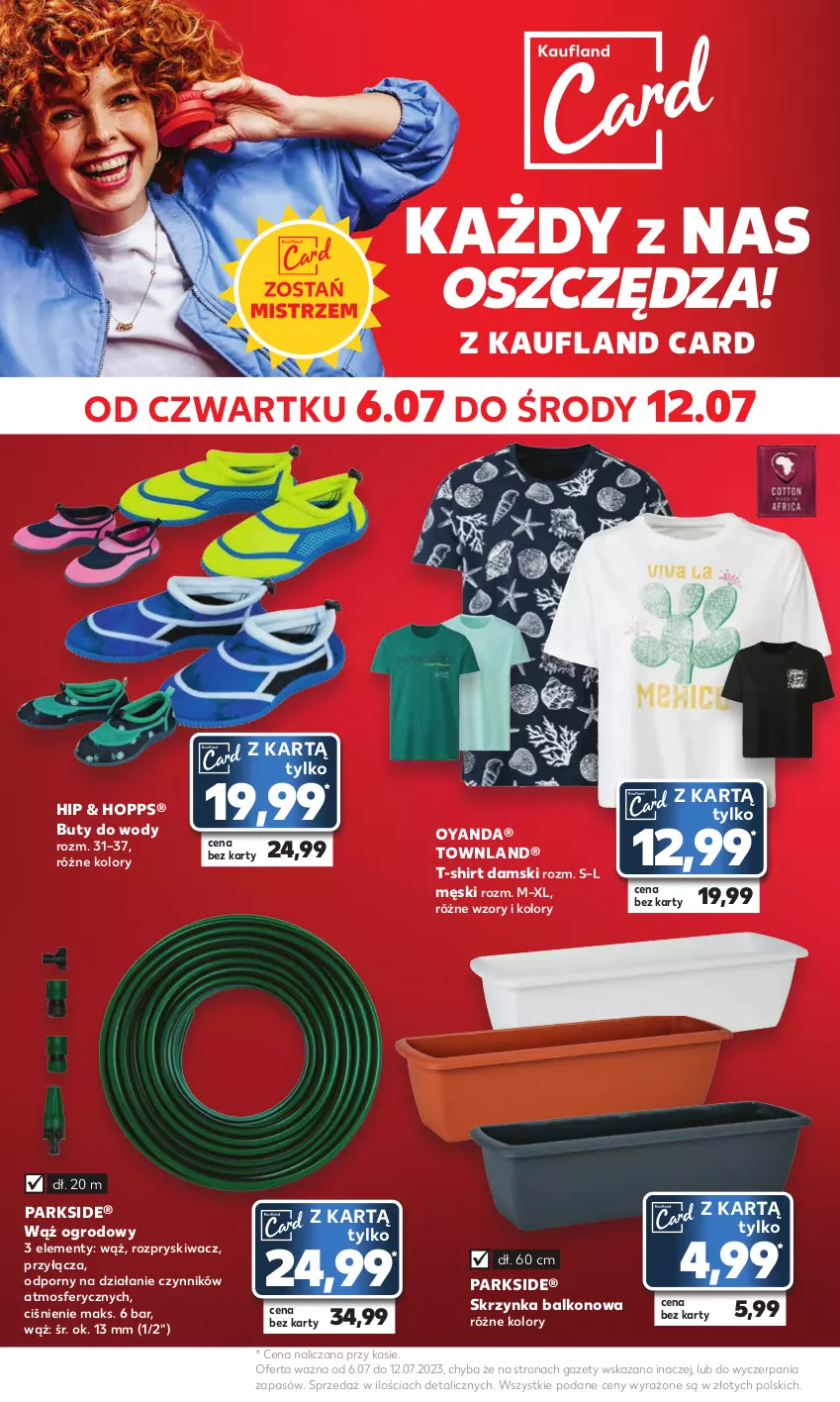 Gazetka promocyjna Kaufland - Mocny Start - ważna 10.07 do 12.07.2023 - strona 22 - produkty: Buty, Buty do wody, Parkside, Por, T-shirt