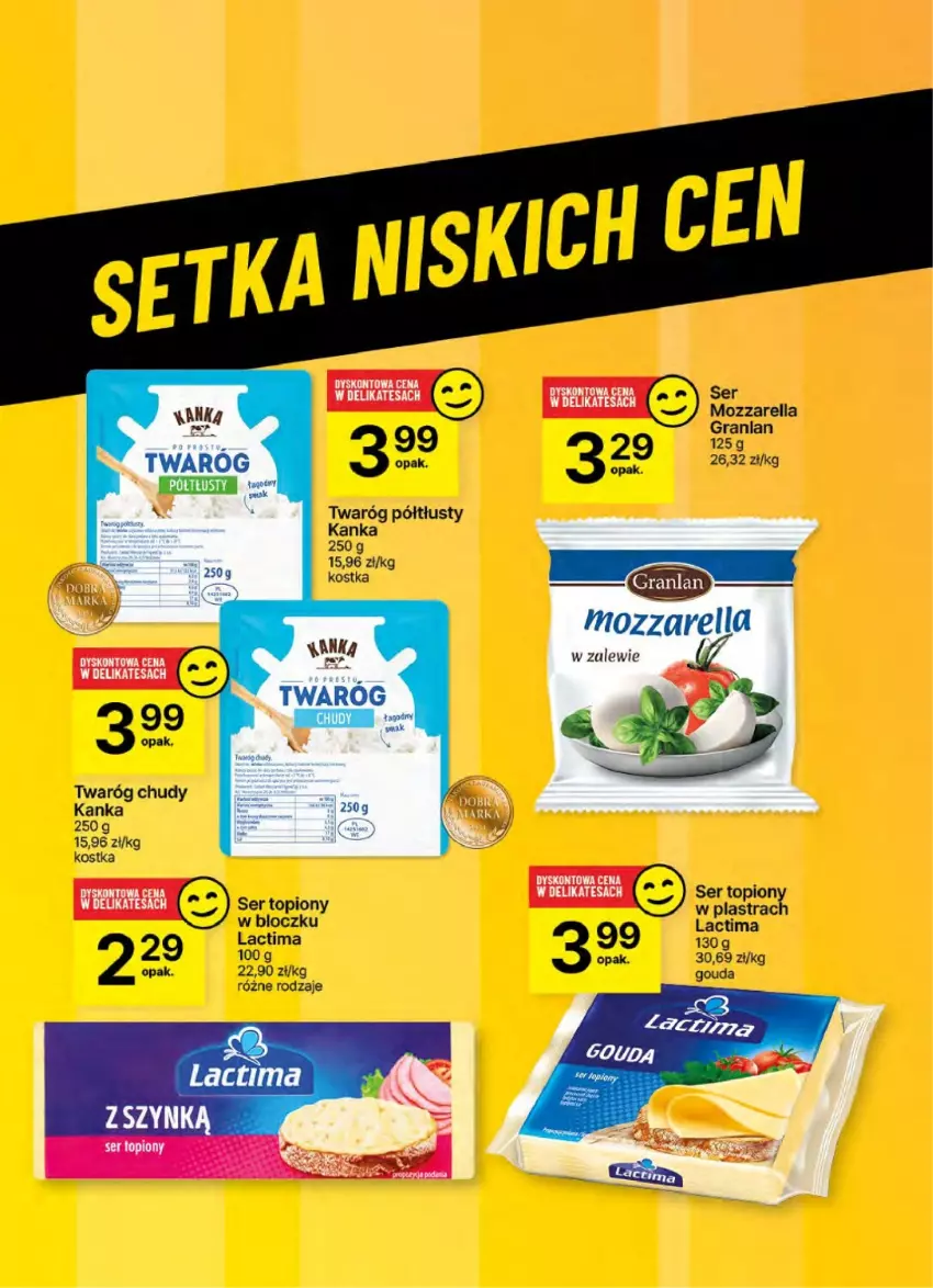 Gazetka promocyjna Delikatesy Centrum - NOWA GAZETKA Delikatesy Centrum od 5 grudnia! 5-11.12.2024 - ważna 05.12 do 11.12.2024 - strona 51 - produkty: Gouda, Gra, Mozzarella, Ser, Ser topiony, Top, Twaróg, Twaróg chudy, Twaróg półtłusty