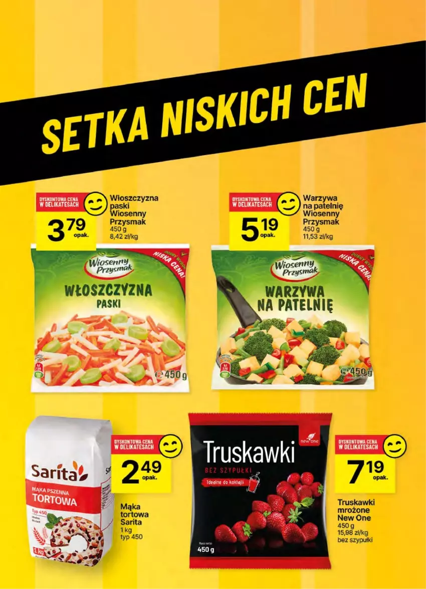 Gazetka promocyjna Delikatesy Centrum - NOWA GAZETKA Delikatesy Centrum od 5 grudnia! 5-11.12.2024 - ważna 05.12 do 11.12.2024 - strona 53 - produkty: Mąka, Mąka tortowa, Sarita, Truskawki, Warzywa