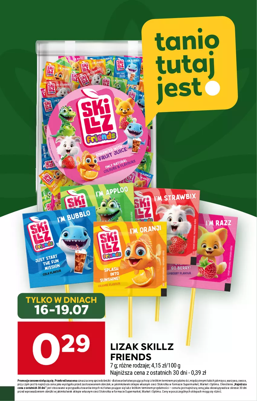 Gazetka promocyjna Stokrotka - Supermarket - ważna 16.07 do 22.07.2026 - strona 25 - produkty: Mięso, Optima, Owoce, Warzywa