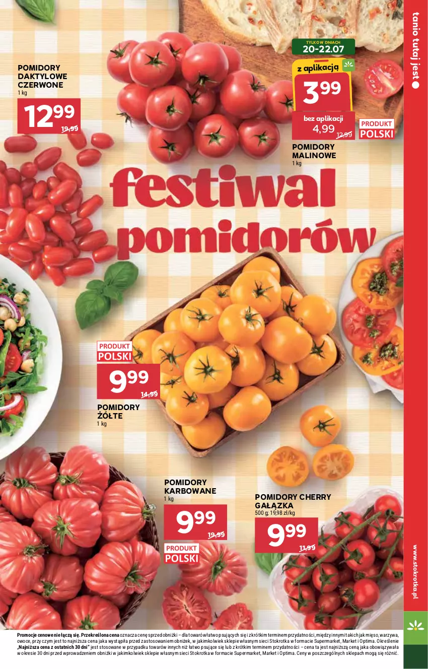 Gazetka promocyjna Stokrotka - Supermarket - ważna 16.07 do 22.07.2026 - strona 3 - produkty: Mięso, Optima, Owoce, Pomidory, Warzywa