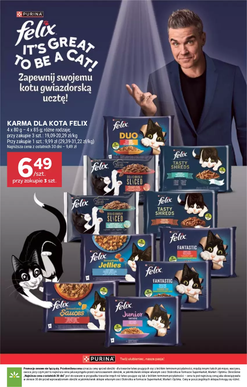 Gazetka promocyjna Stokrotka - Supermarket - ważna 16.07 do 22.07.2026 - strona 40 - produkty: Felix, Mięso, Optima, Owoce, Warzywa