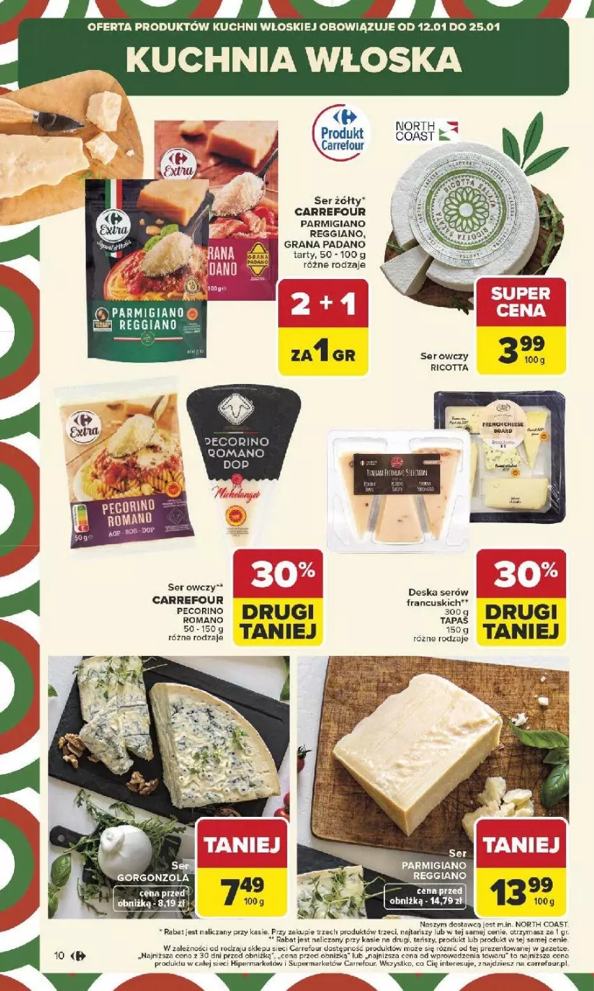Gazetka promocyjna Carrefour - Gazetka Carrefour, Market od poniedziału! - ważna 12.01 do 17.01.2026 - strona 12 - produkty: Gra, Kuchnia, Ricotta, Ser, Ser owczy