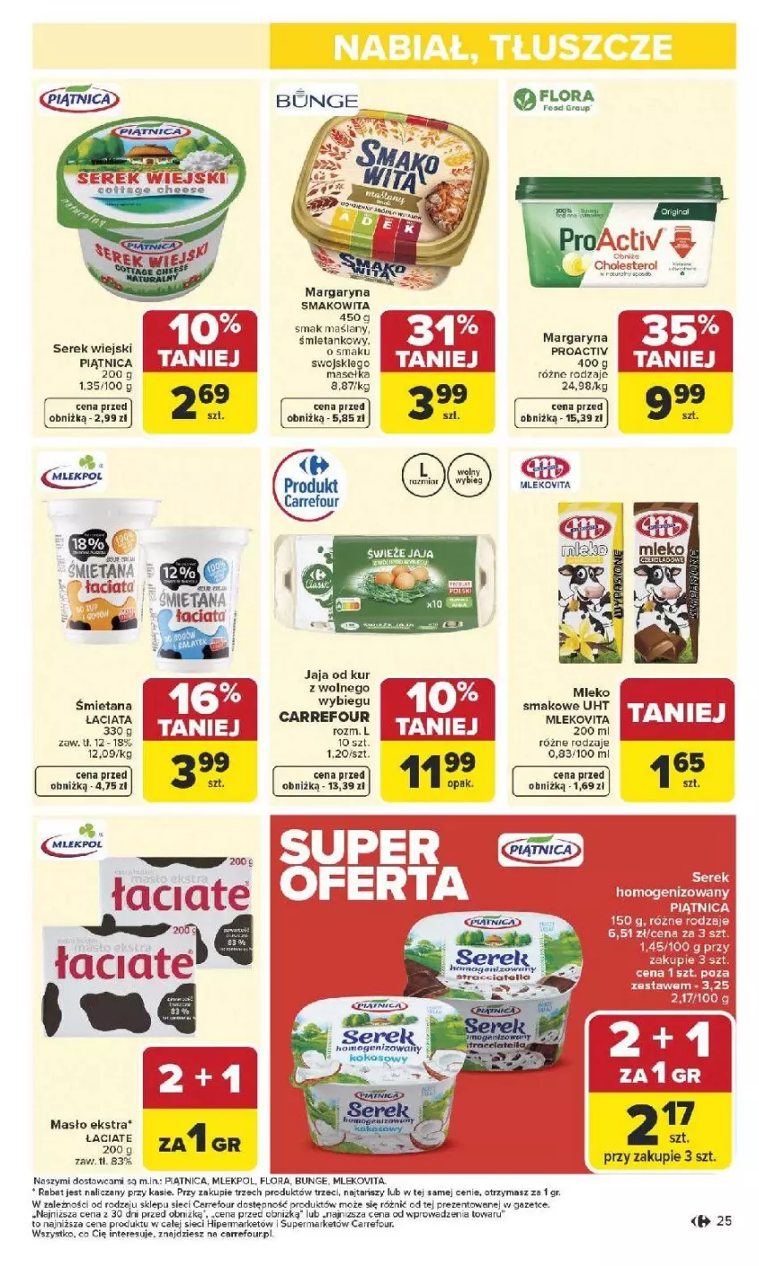 Gazetka promocyjna Carrefour - Gazetka Carrefour, Market od poniedziału! - ważna 12.01 do 17.01.2026 - strona 27 - produkty: Fa, Flora, Gra, Jaja, LEGO, Margaryna, Masło, Mleko, Mlekovita, Piątnica, Ser, Serek, Serek wiejski, Smakowita