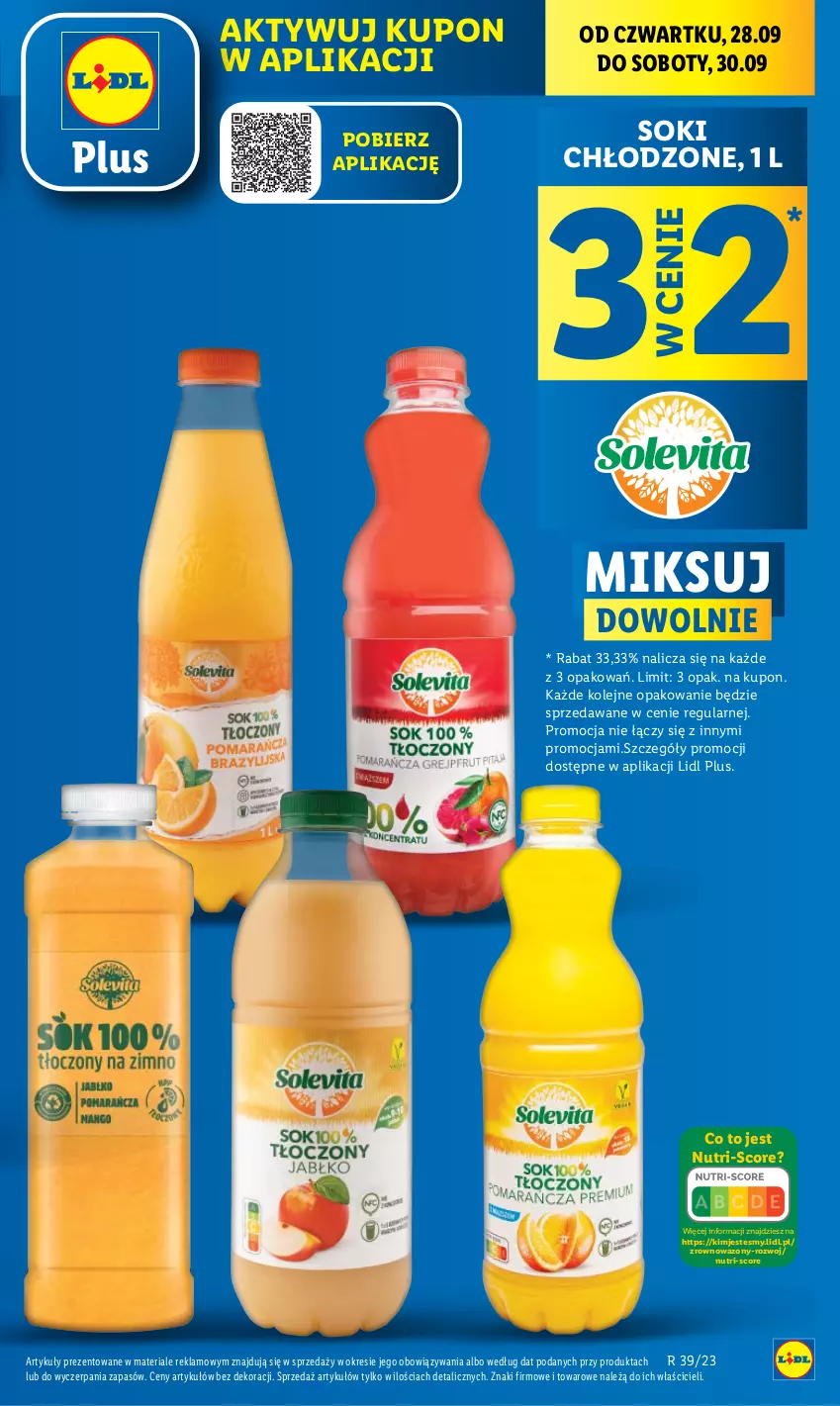 Gazetka promocyjna Lidl - GAZETKA - ważna 28.09 do 30.09.2023 - strona 11 - produkty: Olej, Sok, Wazon