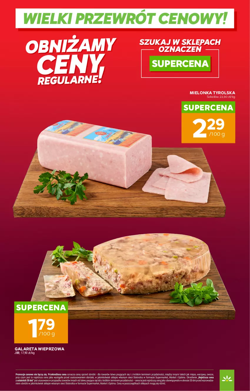 Gazetka promocyjna Stokrotka - Wielki przewrót cenowy! - ważna 14.05 do 31.08.2026 - strona 10 - produkty: Gala, Mielonka tyrolska, Sok, Sokołów