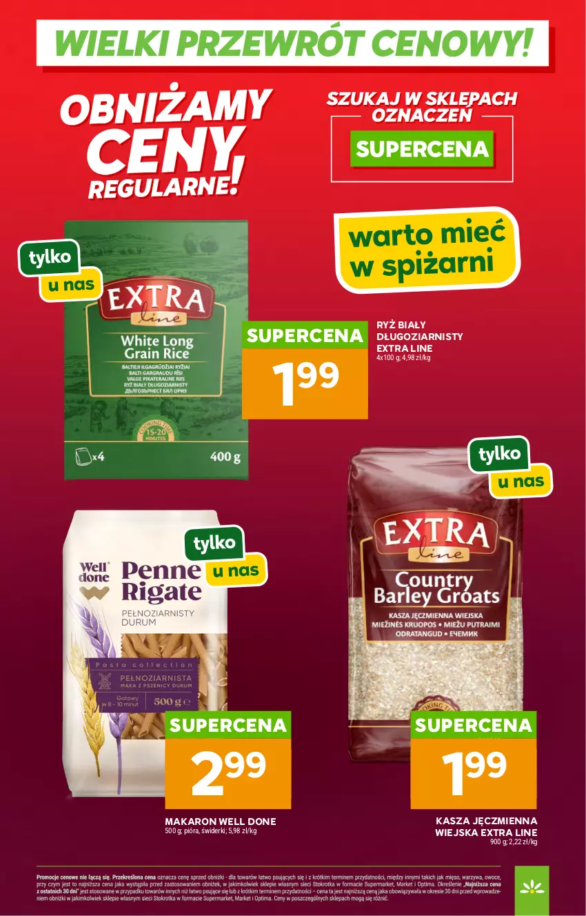 Gazetka promocyjna Stokrotka - Wielki przewrót cenowy! - ważna 14.05 do 31.08.2026 - strona 16 - produkty: Kasza, Kasza jęczmienna, Makaron, Ryż, Ryż biały