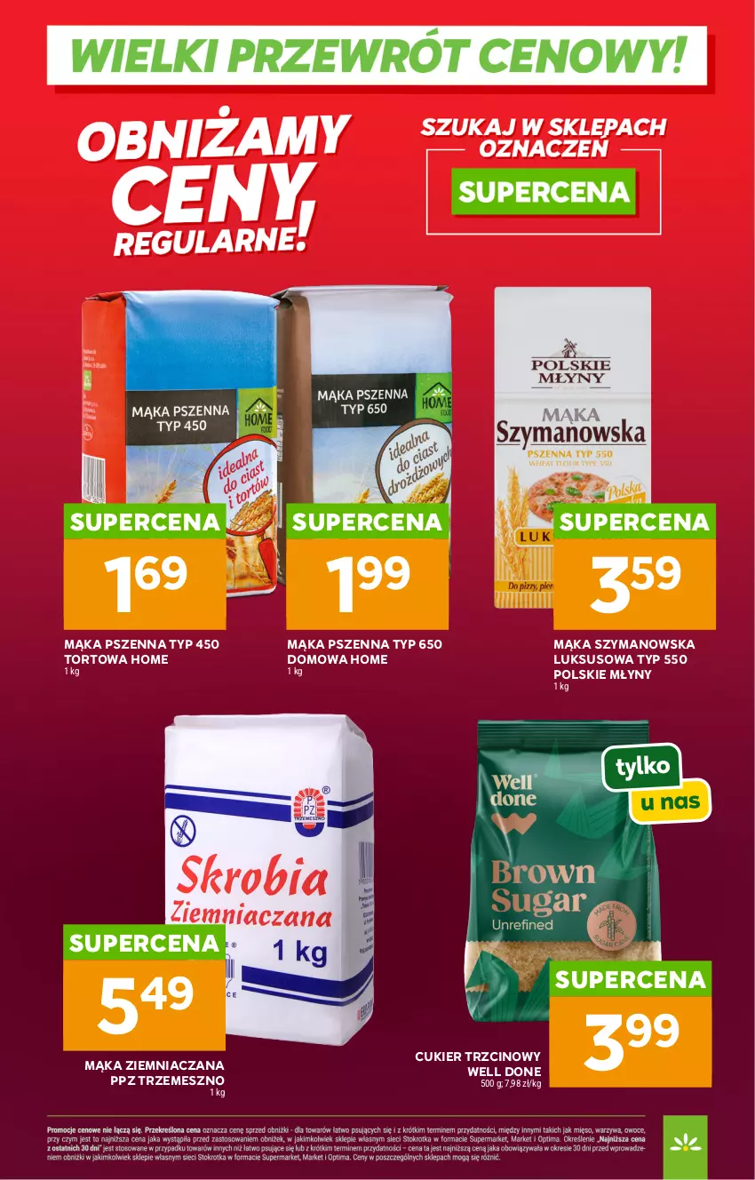 Gazetka promocyjna Stokrotka - Wielki przewrót cenowy! - ważna 14.05 do 31.08.2026 - strona 19 - produkty: Cukier, Cukier trzcinowy, Mąka, Mąka pszenna, Polskie Młyny