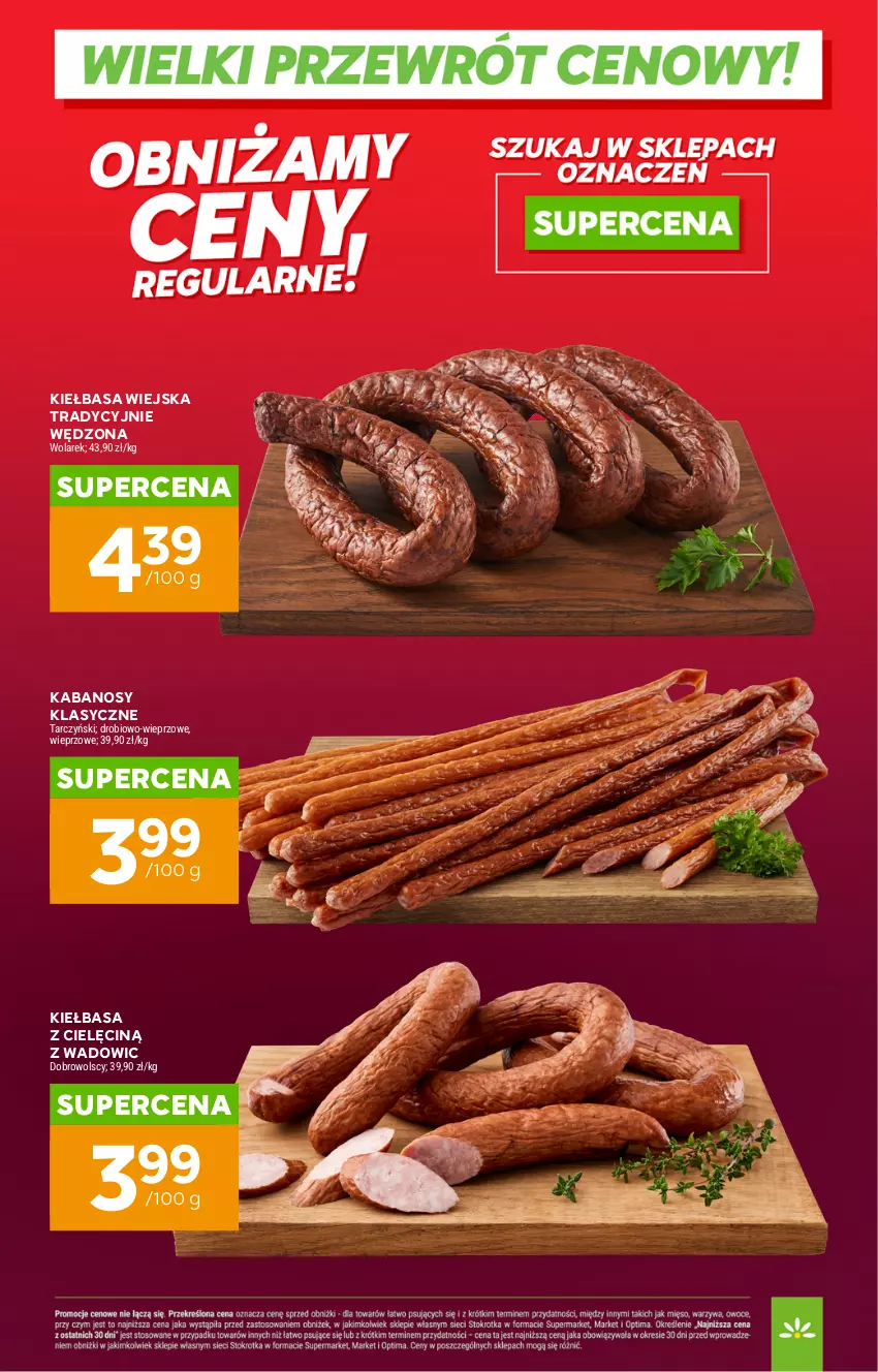 Gazetka promocyjna Stokrotka - Wielki przewrót cenowy! - ważna 14.05 do 31.08.2026 - strona 8 - produkty: Kabanos, Kiełbasa, Kiełbasa wiejska, Tarczyński