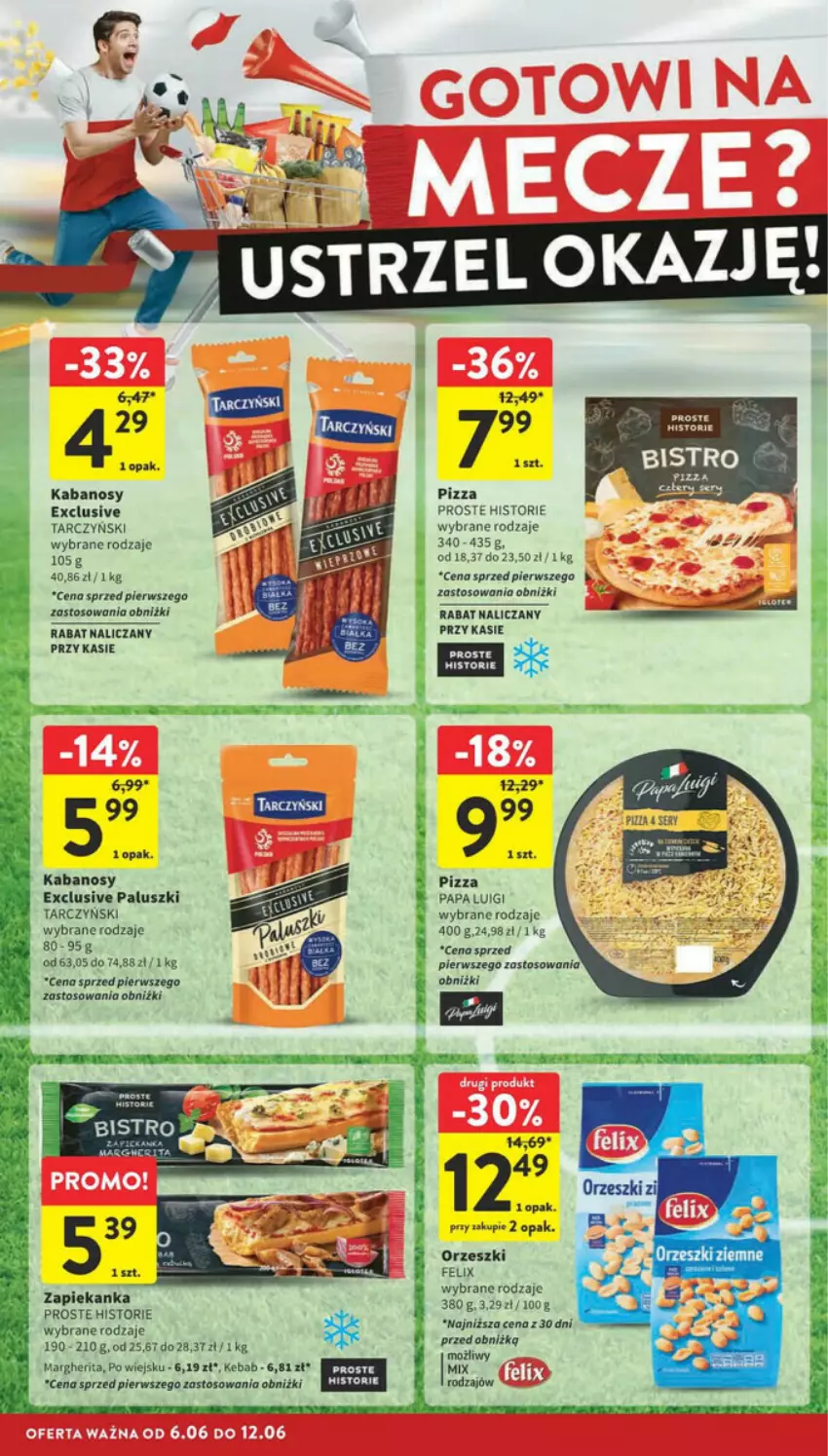 Gazetka promocyjna Intermarche - ważna 10.06 do 12.06.2024 - strona 5 - produkty: Fa, Felix, Kabanos, Kebab, Orzeszki, Pizza, Tarczyński, Zapiekanka