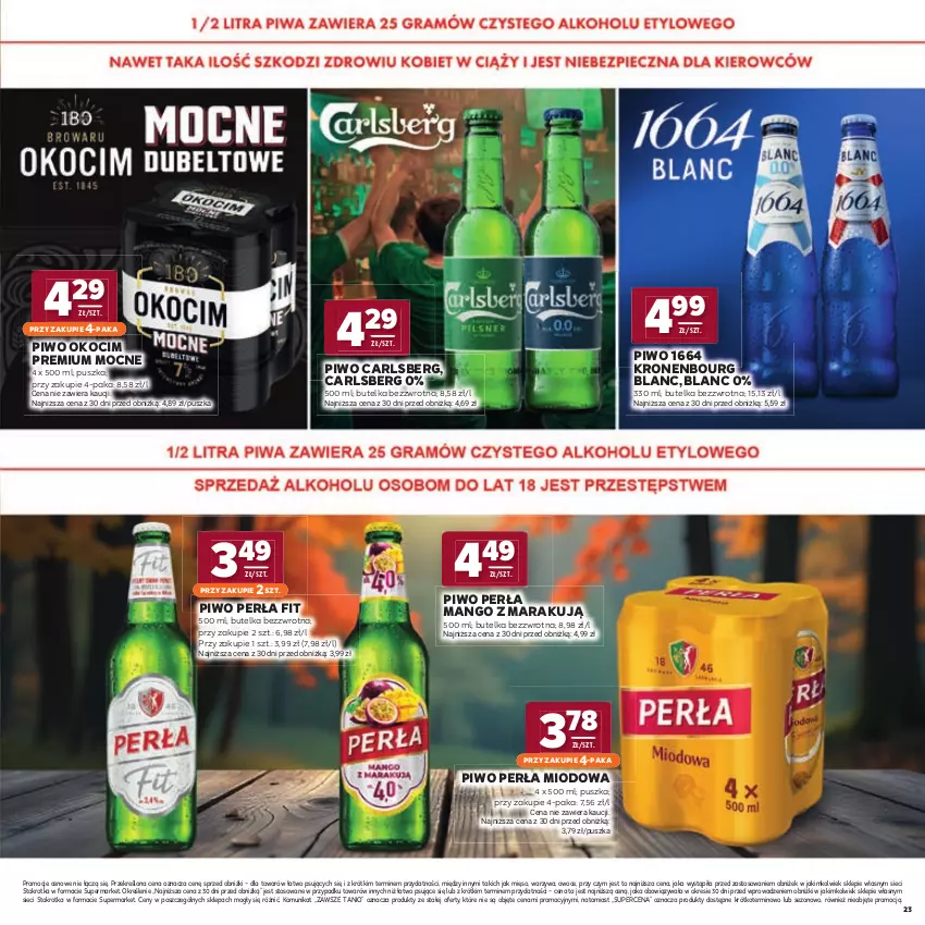 Gazetka promocyjna Stokrotka - Katalog Jesienne Inspiracje! - ważna 15.10 do 28.10.2026 - strona 23 - produkty: Carlsberg, Koc, Mango, Mięso, Okocim, Owoce, Perła, Piwo, Warzywa