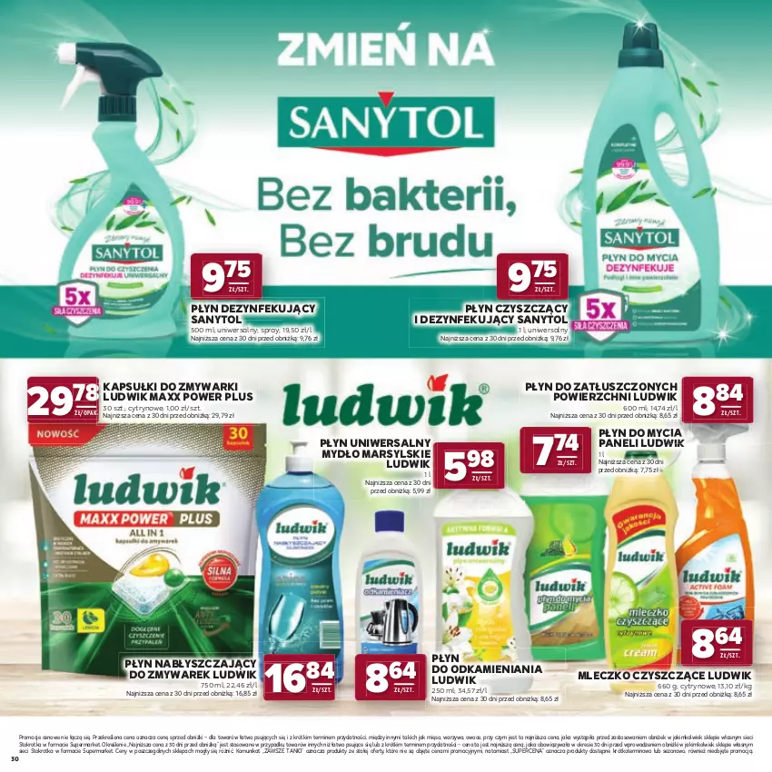 Gazetka promocyjna Stokrotka - Katalog Jesienne Inspiracje! - ważna 15.10 do 28.10.2026 - strona 30 - produkty: Ludwik, Mars, Mięso, Mleczko, Mydło, Owoce, Płyn do mycia, Płyn do mycia paneli, Płyn nabłyszczający, Sanytol, Warzywa, Zmywarki