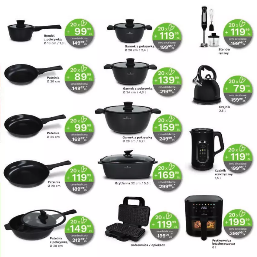 Gazetka promocyjna Stokrotka - Katalog Jesienne Inspiracje! - ważna 15.10 do 28.10.2026 - strona 39 - produkty: Blender, Blender ręczny, Czajnik, Fa, Garnek, Gofrownica, Patelnia, Rondel
