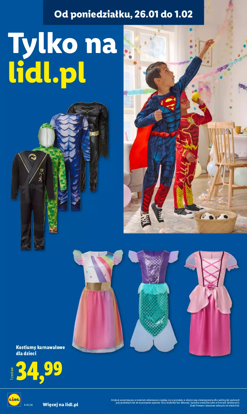 Gazetka promocyjna Lidl - GAZETKA - ważna 26.01 do 31.01.2026 - strona 22 - produkty: Dzieci, Kostium