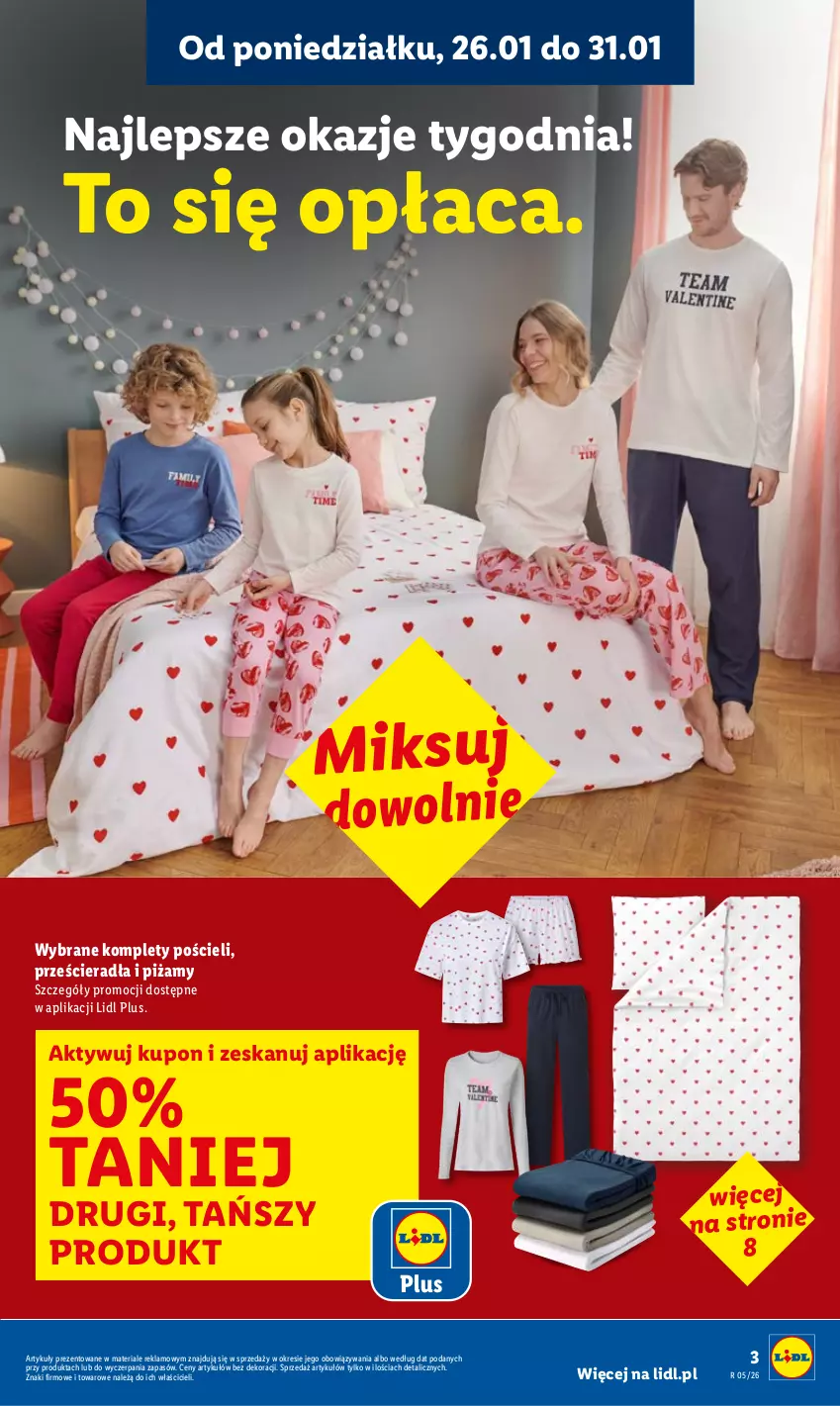 Gazetka promocyjna Lidl - GAZETKA - ważna 26.01 do 31.01.2026 - strona 3 - produkty: Pościel