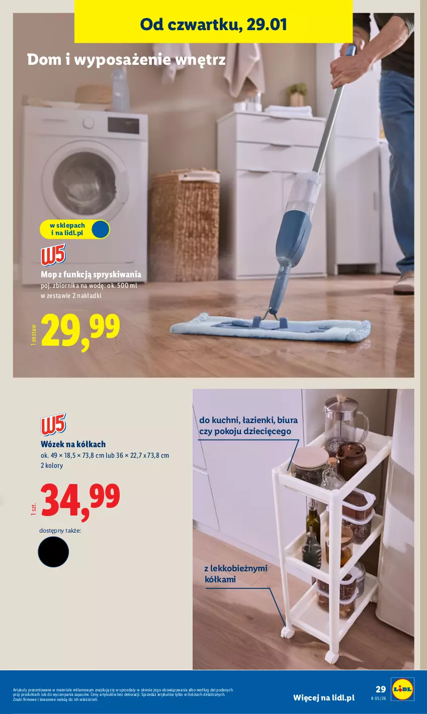 Gazetka promocyjna Lidl - GAZETKA - ważna 26.01 do 31.01.2026 - strona 35 - produkty: Dzieci, Mop, Wózek