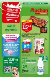 Gazetka promocyjna Auchan - Gazetka Oferta tygodnia Supermarket Auchan - Gazetka - ważna od 14.06 do 14.06.2023 - strona 1 - produkty: Sok, Sok jabłkowy, Grill, Kefir