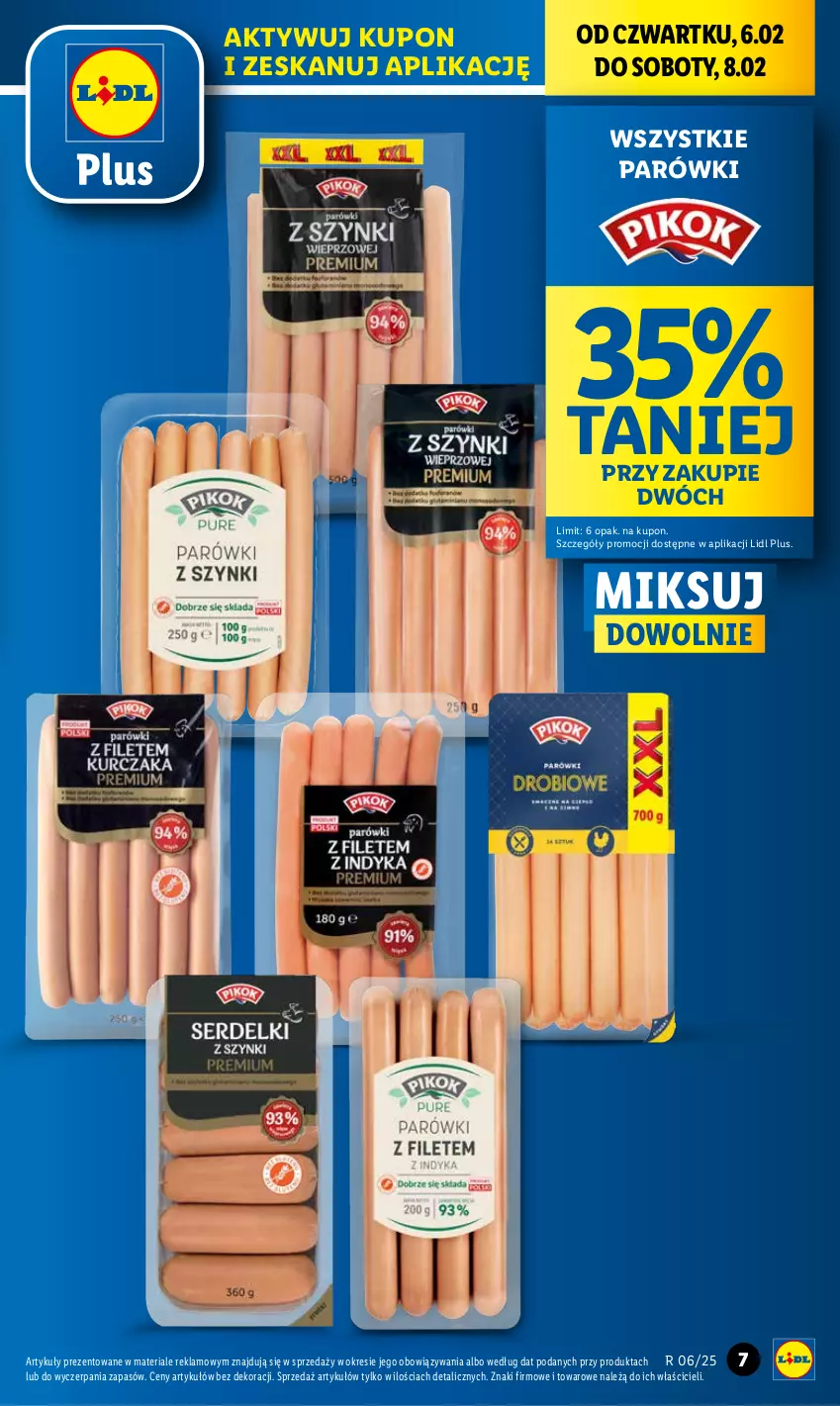 Gazetka promocyjna Lidl - GAZETKA - ważna 06.02 do 08.02.2025 - strona 11 - produkty: Parówki