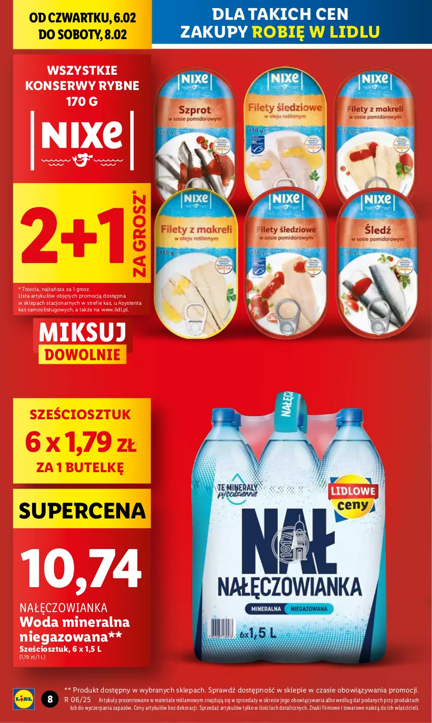 Gazetka promocyjna Lidl - GAZETKA - ważna 06.02 do 08.02.2025 - strona 12 - produkty: Nałęczowianka, Ser, Woda, Woda mineralna