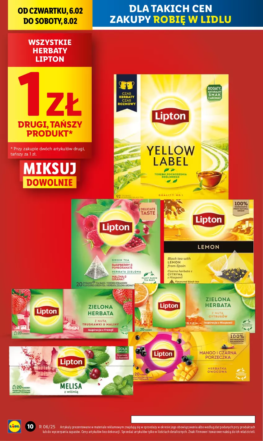 Gazetka promocyjna Lidl - GAZETKA - ważna 06.02 do 08.02.2025 - strona 14 - produkty: Lipton