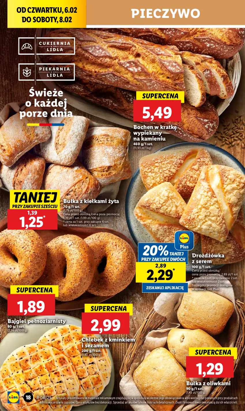 Gazetka promocyjna Lidl - GAZETKA - ważna 06.02 do 08.02.2025 - strona 24 - produkty: Bułka, Chleb, Piec, Pieczywo, Ser, Sezam