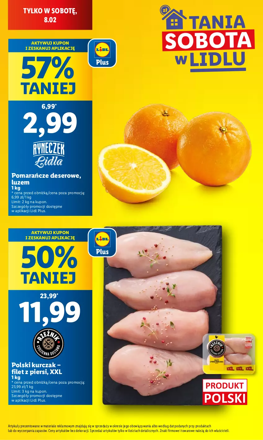 Gazetka promocyjna Lidl - GAZETKA - ważna 06.02 do 08.02.2025 - strona 4 - produkty: Deser, Kurczak, Pomarańcze, Ser