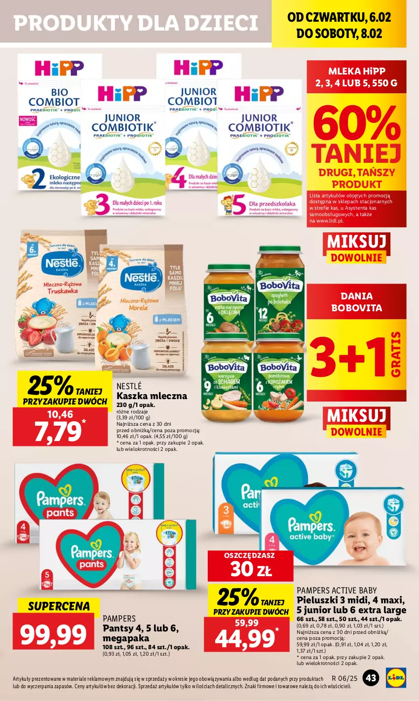 Gazetka promocyjna Lidl - GAZETKA - ważna 06.02 do 08.02.2025 - strona 51 - produkty: BoboVita, Dzieci, Gra, HiPP, Nestlé, Pampers