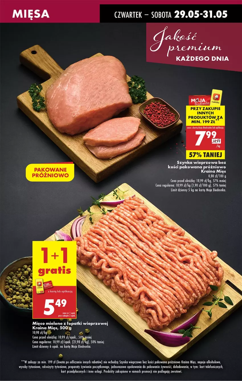 Gazetka promocyjna Biedronka - Od Czwartku - ważna 29.05 do 04.06.2025 - strona 27 - produkty: Leon, Mięso, Mięso mielone, Napoje, Rama, Szynka, Szynka wieprzowa, Telefon