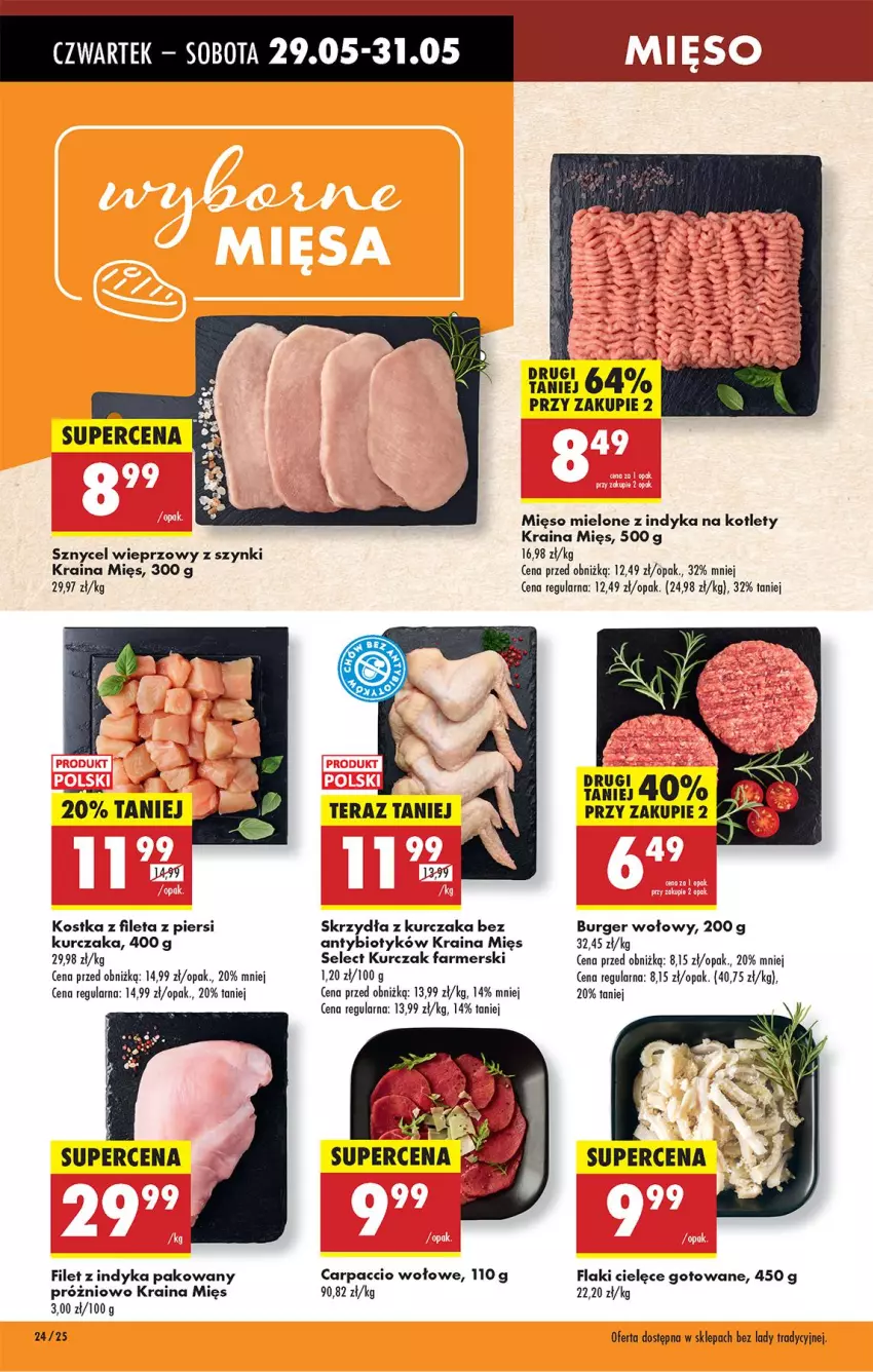 Gazetka promocyjna Biedronka - Od Czwartku - ważna 29.05 do 04.06.2025 - strona 28 - produkty: Burger, Carpaccio, Fa, Flaki, Kotlet, Kurczak, Mięso, Mięso mielone