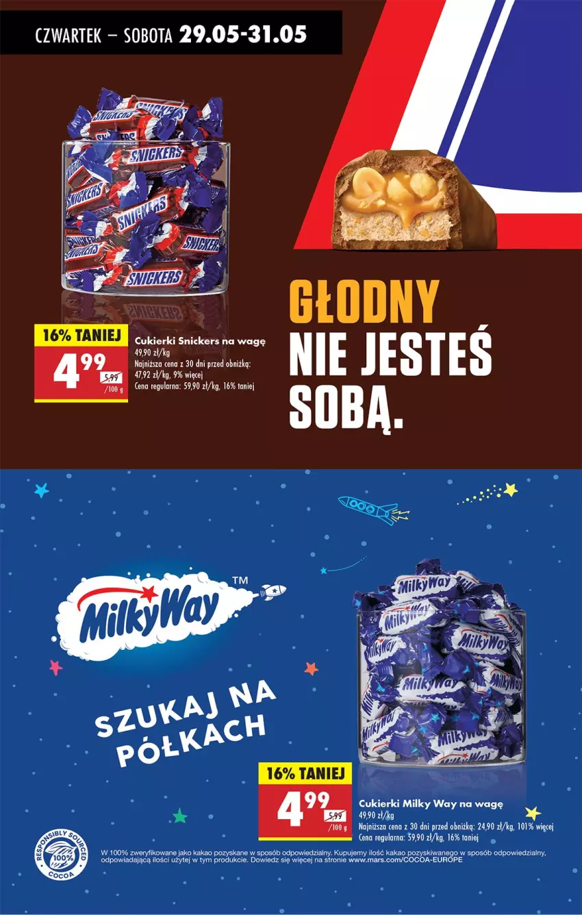 Gazetka promocyjna Biedronka - Od Czwartku - ważna 29.05 do 04.06.2025 - strona 45 - produkty: Cukier, Cukierki, Kakao, Mars, Milky Way, Snickers