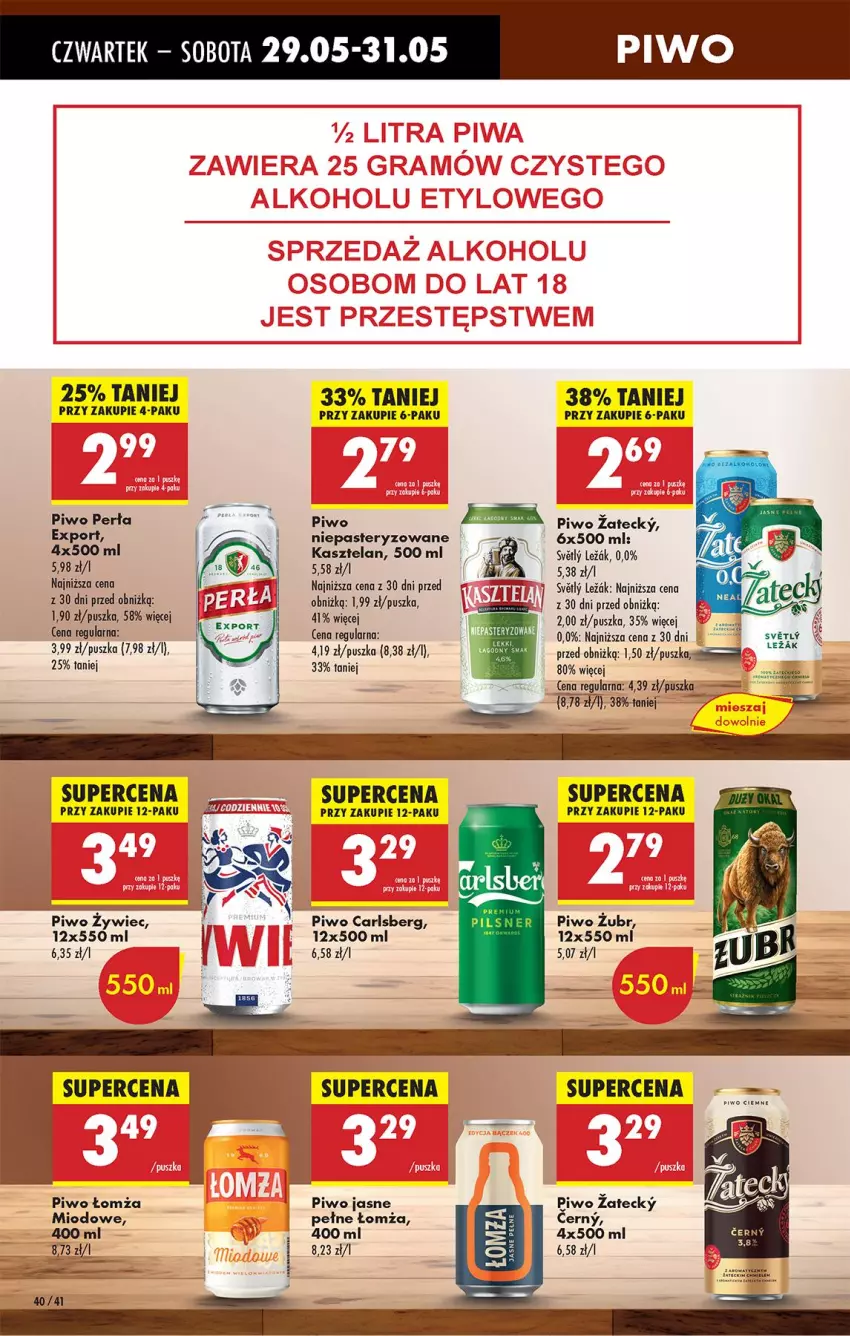 Gazetka promocyjna Biedronka - Od Czwartku - ważna 29.05 do 04.06.2025 - strona 48 - produkty: Carlsberg, Fa, K2, Kasztelan, Perła, Piwo, Piwo jasne, Por