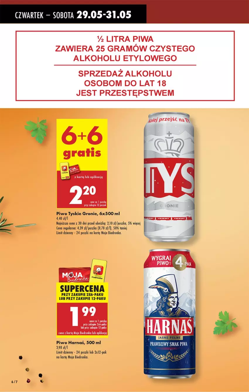 Gazetka promocyjna Biedronka - Od Czwartku - ważna 29.05 do 04.06.2025 - strona 8 - produkty: Gra, Olej, Piwa, Piwo, Tyskie