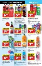 Gazetka promocyjna Biedronka - Od Czwartku - Gazetka - ważna od 04.06 do 04.06.2025 - strona 46 - produkty: Sok pomarańczowy, Sok, Por, Mus, 7up, Mirinda, Coca-Cola, Napoje, Tera, Pepsi, Napój izotoniczny, Napój gazowany, Tymbark, Syrop, Oshee, Fanta, Owoce, Napój niegazowany, Woda, Sprite, Napój, Herbapol, Magnez, Fa