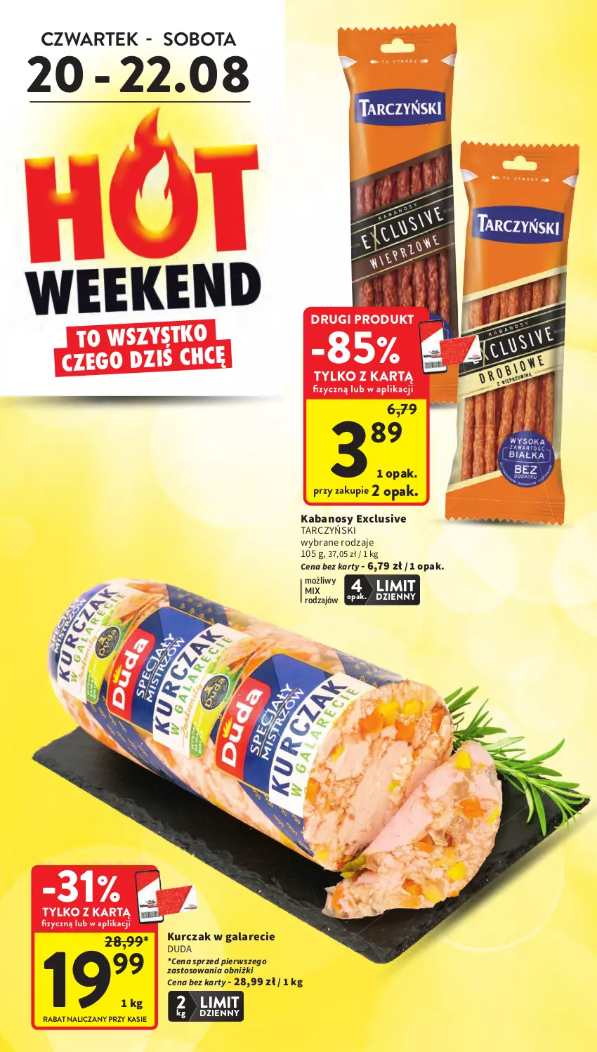 Gazetka promocyjna Intermarche - Gazetka promocyjna - ważna 20.08 do 26.08.2026 - strona 2 - produkty: Duda, Gala, Kabanos, Kurczak, Tarczyński