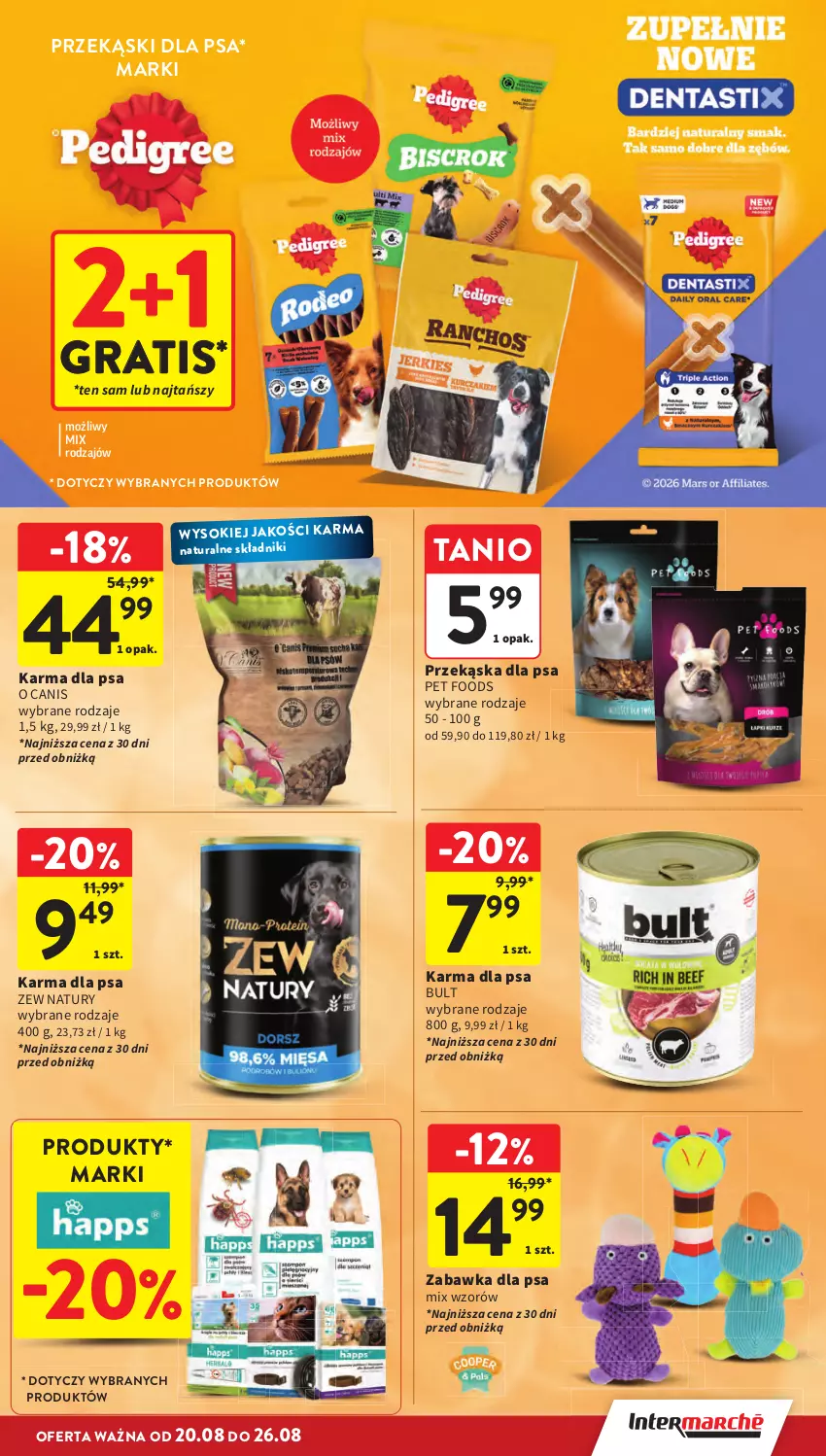 Gazetka promocyjna Intermarche - Gazetka promocyjna - ważna 20.08 do 26.08.2026 - strona 37 - produkty: Gra, Przekąski dla psa, Sok, Zabawka