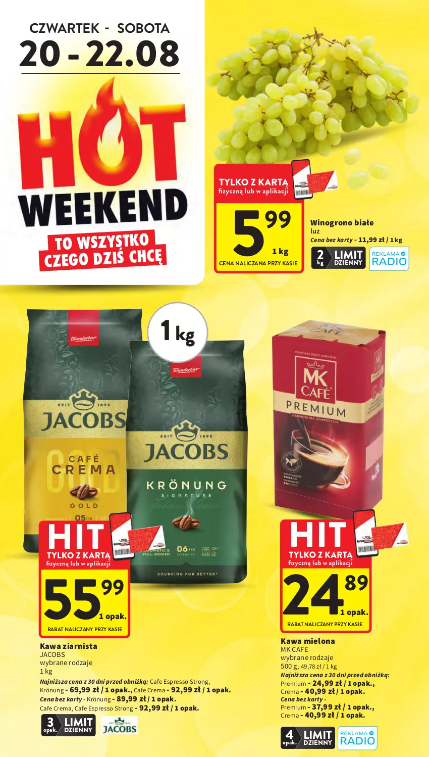 Gazetka promocyjna Intermarche - Gazetka promocyjna - ważna 20.08 do 26.08.2026 - strona 4 - produkty: Jacobs, Kawa, Kawa mielona, Kawa ziarnista, Wino
