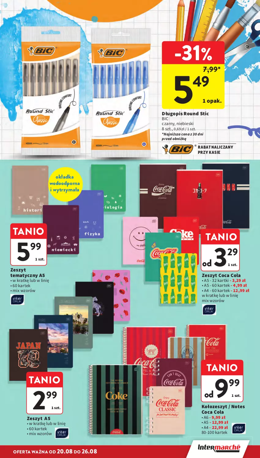 Gazetka promocyjna Intermarche - Gazetka promocyjna - ważna 20.08 do 26.08.2026 - strona 9 - produkty: BIC, Długopis, Por