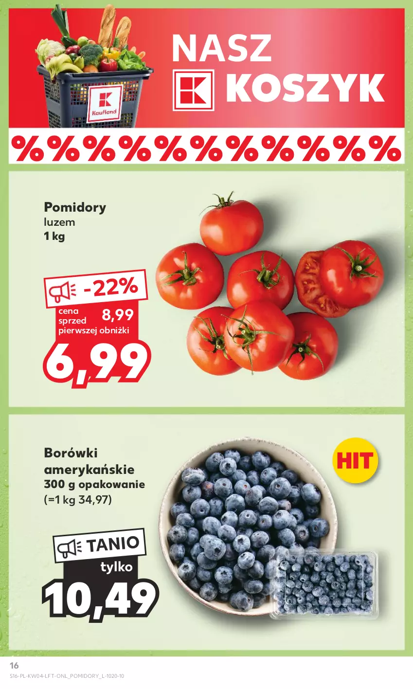 Gazetka promocyjna Kaufland - Gazetka tygodnia - ważna 25.01 do 31.01.2024 - strona 16 - produkty: Kosz, Pomidory