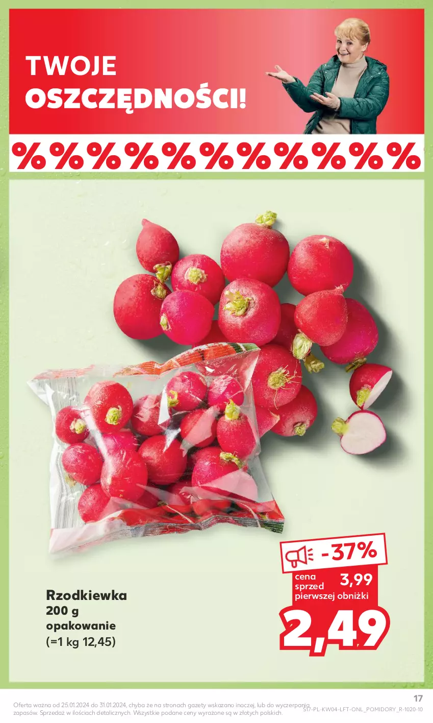 Gazetka promocyjna Kaufland - Gazetka tygodnia - ważna 25.01 do 31.01.2024 - strona 17 - produkty: Pomidory, Rzodkiewka