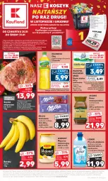 Gazetka promocyjna Kaufland - Gazetka tygodnia - Gazetka - ważna od 31.01 do 31.01.2024 - strona 1 - produkty: Majonez, Banany, Kujawski, Kawa rozpuszczalna, Top, Por, Gra, Szynka wieprzowa, Winiary, Kawa, Kosz, Dres, Szynka, Płyn do płukania, Czekolada, Jacobs, Masło, Olej, Lenor, Milka