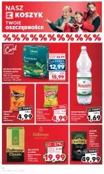 Gazetka promocyjna Kaufland - Gazetka tygodnia - Gazetka - ważna od 31.01 do 31.01.2024 - strona 8 - produkty: Mus, Kawa ziarnista, Chipsy, Dallmayr, Kawa mielona, Kawa, Kosz, Dilmah, Herbata czarna, Muszynianka, Crunchips, Woda mineralna, Jacobs, Woda, Herbata