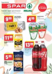 Gazetka promocyjna Spar - Spar-Mini - Gazetka - ważna od 16.04 do 16.04.2025 - strona 1 - produkty: Majonez, Krakus, Piątnica, Jaja, Winiary, Coca-Cola, Napój gazowany, Napój, Jaja z wolnego wybiegu