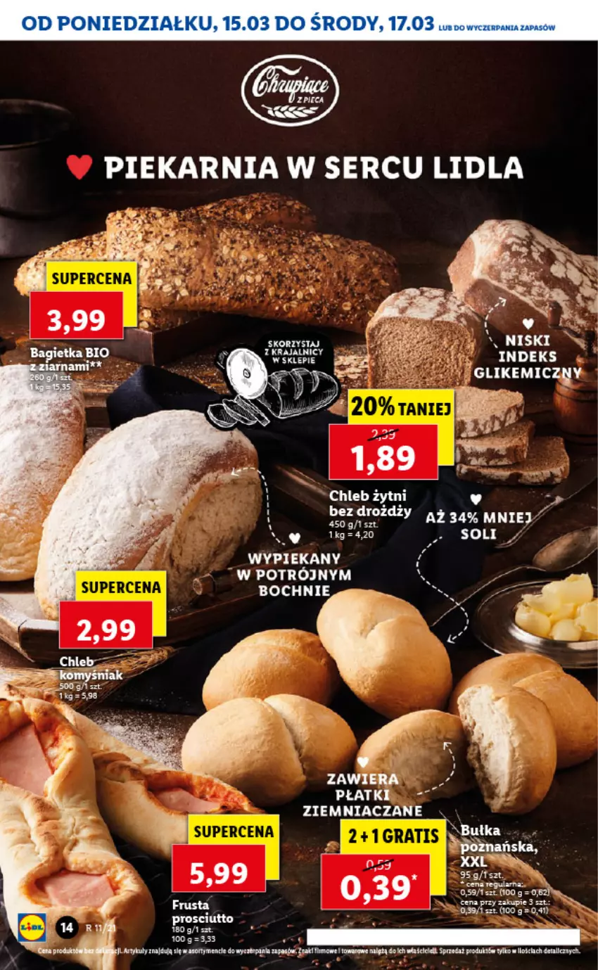 Gazetka promocyjna Lidl - GAZETKA - ważna 15.03 do 17.03.2021 - strona 14 - produkty: Prosciutto