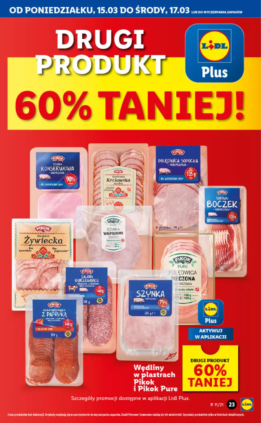 Gazetka promocyjna Lidl - GAZETKA - ważna 15.03 do 17.03.2021 - strona 23 - produkty: Gra, Ser, Szynka