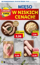 Gazetka promocyjna Lidl - GAZETKA - Gazetka - ważna od 17.03 do 17.03.2021 - strona 8 - produkty: Kiełbasa biała, Kiełbasa, Mięso