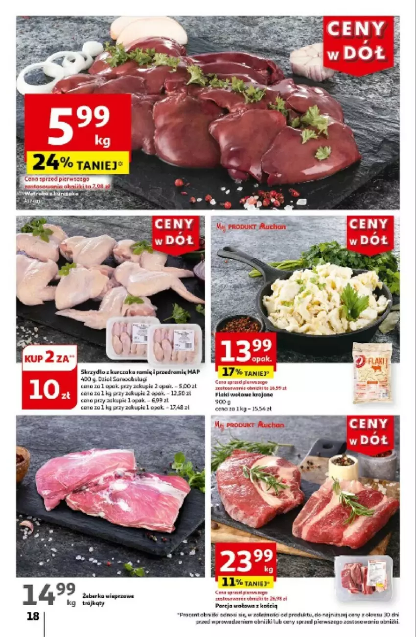 Gazetka promocyjna Auchan - ważna 06.06 do 12.06.2024 - strona 10 - produkty: Flaki, Kurczak
